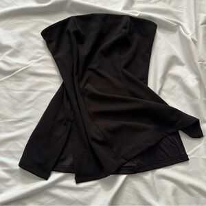 Black Strapless Top